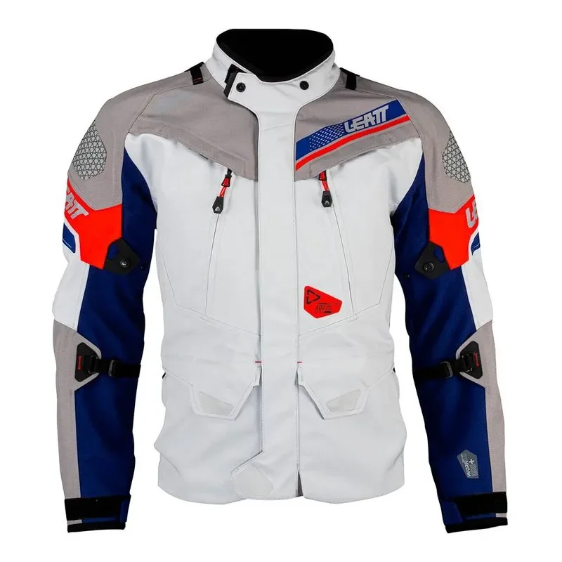 Jaqueta Leatt Adventure Dritour 7.5 Cinza/Azul/Vermelho - Spinelli